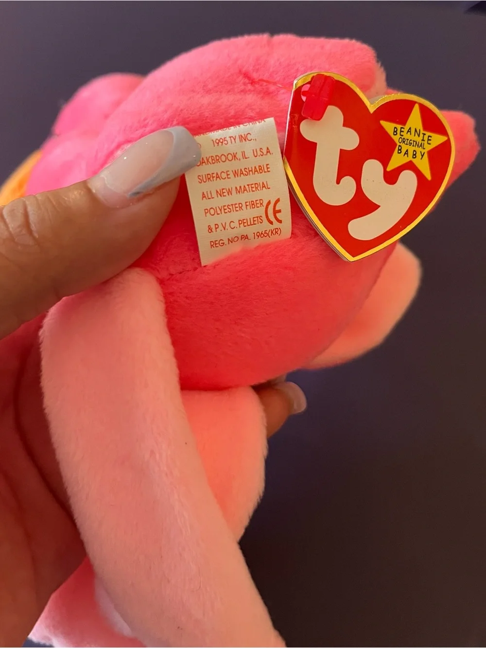 Pinky the Flamingo Beanie Baby